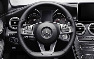 Кожаное рулевое колесо Mercedes-Benz Sport, A00046037039E38