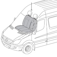 Защитный чехол, 2-местное сиденье переднего пассажира, B66560750