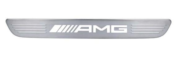 Накладки на пороги AMG с освещением, впереди, комплект 2 части, A2056806312