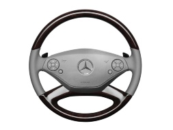 Рулевое колесо Mercedes-Benz из дерева и кожи, A22146039037G44