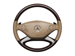 Рулевое колесо Mercedes-Benz из дерева и кожи, A22146039038L41