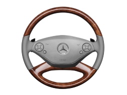 Рулевое колесо Mercedes-Benz из дерева и кожи, A22146040037G44