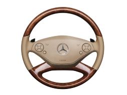 Рулевое колесо Mercedes-Benz из дерева и кожи, A22146040038L41