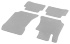 Велюровые коврики CLASSIC, комплект 4 части, B66294240
