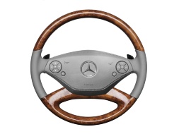 Рулевое колесо Mercedes-Benz из дерева и кожи, A22146043037G44