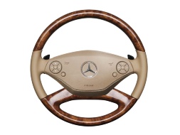 Рулевое колесо Mercedes-Benz из дерева и кожи, A22146043038L41