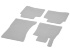 Велюровые коврики CLASSIC, комплект 4 части, A22268063487N99
