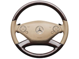 Рулевое колесо Mercedes-Benz из дерева и кожи, A22146096038L41