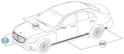 Наклейка декоративная на решетку радиатора AMG Edition 1, A2059870275
